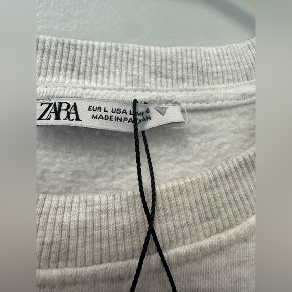 SOLD OUT 
Zara Light Gray Ribbed Top - Picture 3 of 4